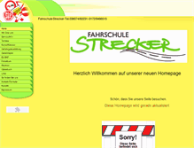 Tablet Screenshot of fahrschule-strecker.de